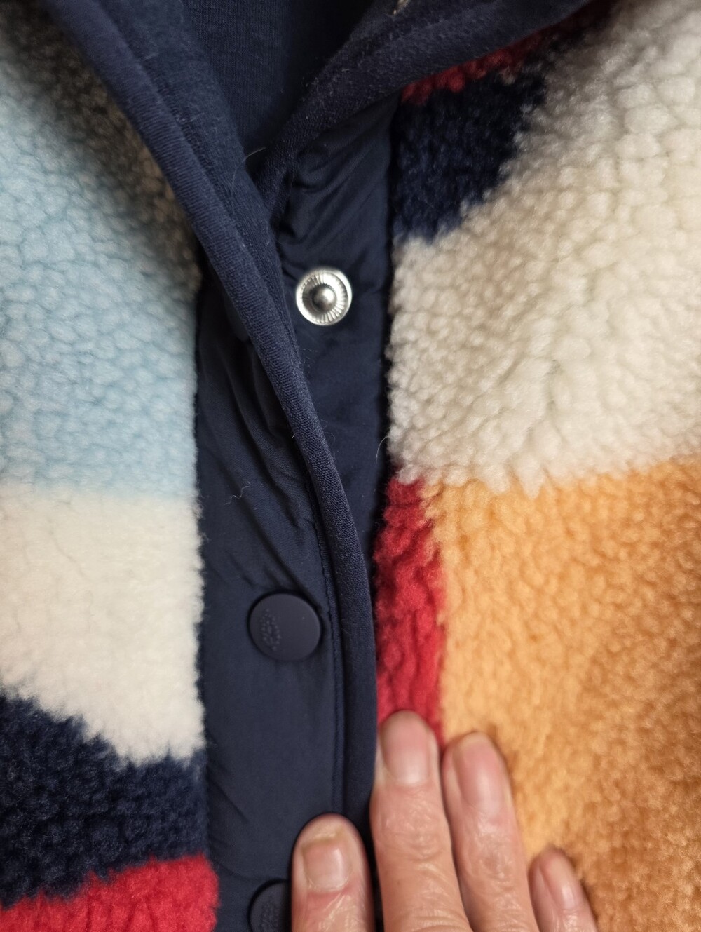 Free People Movement Hit The Slopes Printed Fleece Jacket Size S NWT - Picture 5 of 16